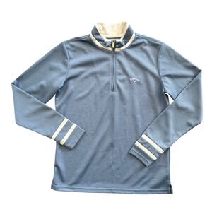 Callaway Golf X Series Women M 1/4 Zip Pullover Light Blue 100% Polyester
